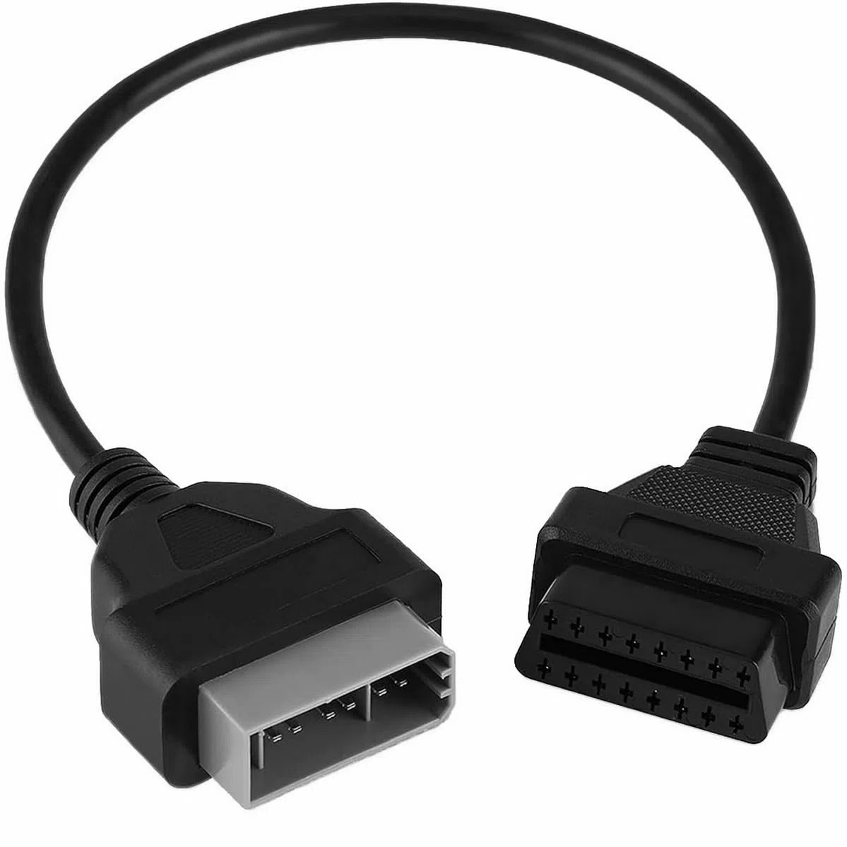 S-EOLF-NISSAN14P - Adaptador de diagnóstico OBD OBD2 16 Pin Connector para NISSAN 14 Pin, color: Negro