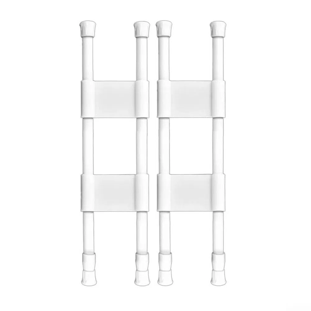 Barras de refrigerador ajustables para caravana, barras de tensión para nevera, barras de tensión dobles para caravana, barras de tensión ajustables, organizador de nevera, estante extensible