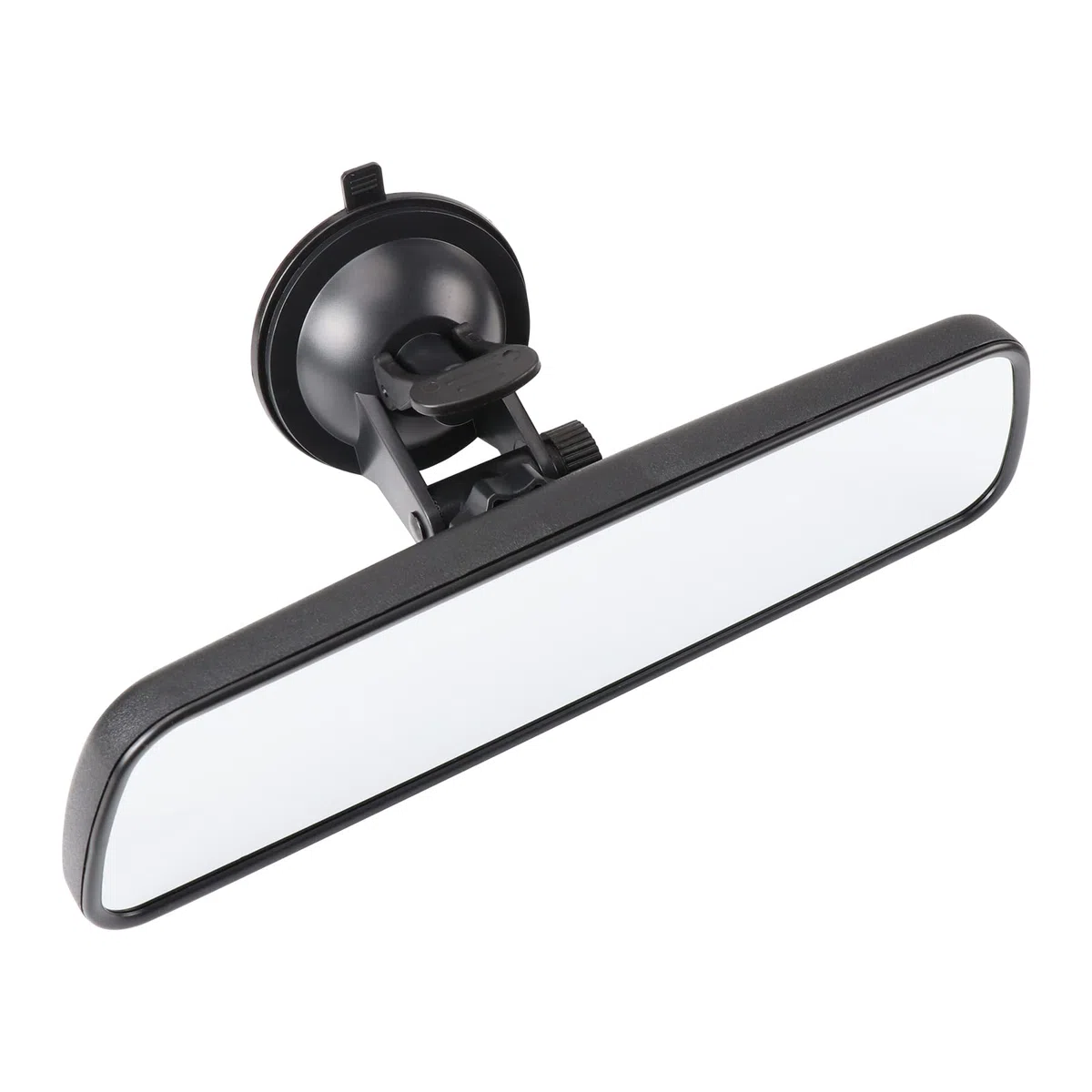 Espejo Retrovisor Panorámico Plano Blanco de 24,5 cm con Ventosa, Espejo Retrovisor Coche Interiores Universales para Automóvil, SUV y Camiones