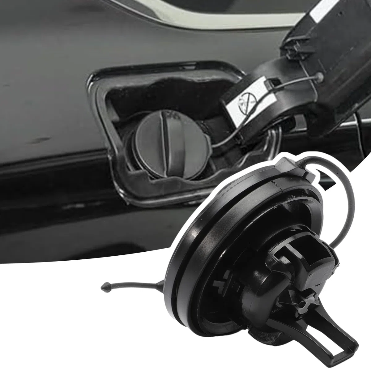 Tapa de depósito de gasolina diésel cubierta 1609818980 compatible con Citroen 301 308 2008 3008 408 508 C3-XR C4 C5