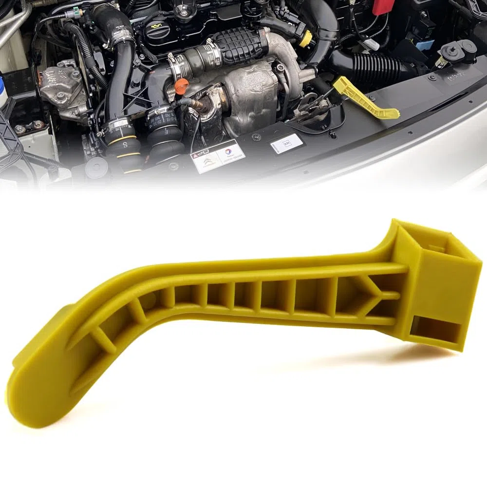 Manija de cierre de capó ROBUST amarilla para Citroen Berlingo Peugeot Partner 7934.E7 7934.C5 7934E7 7934C5 a partir de 2008