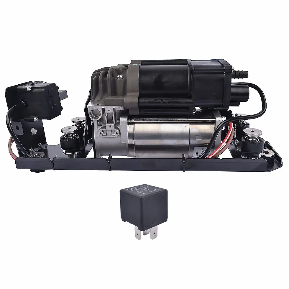 Bomba de compresor de suspensión neumática + Bloque de válvulas + relé - Compatible con 5er F07 GT 09-16, Touring F11 10-16, 7er F01 F02 F03 F04 08-15 37206784137 37206875176 37206789450 Huiruhy