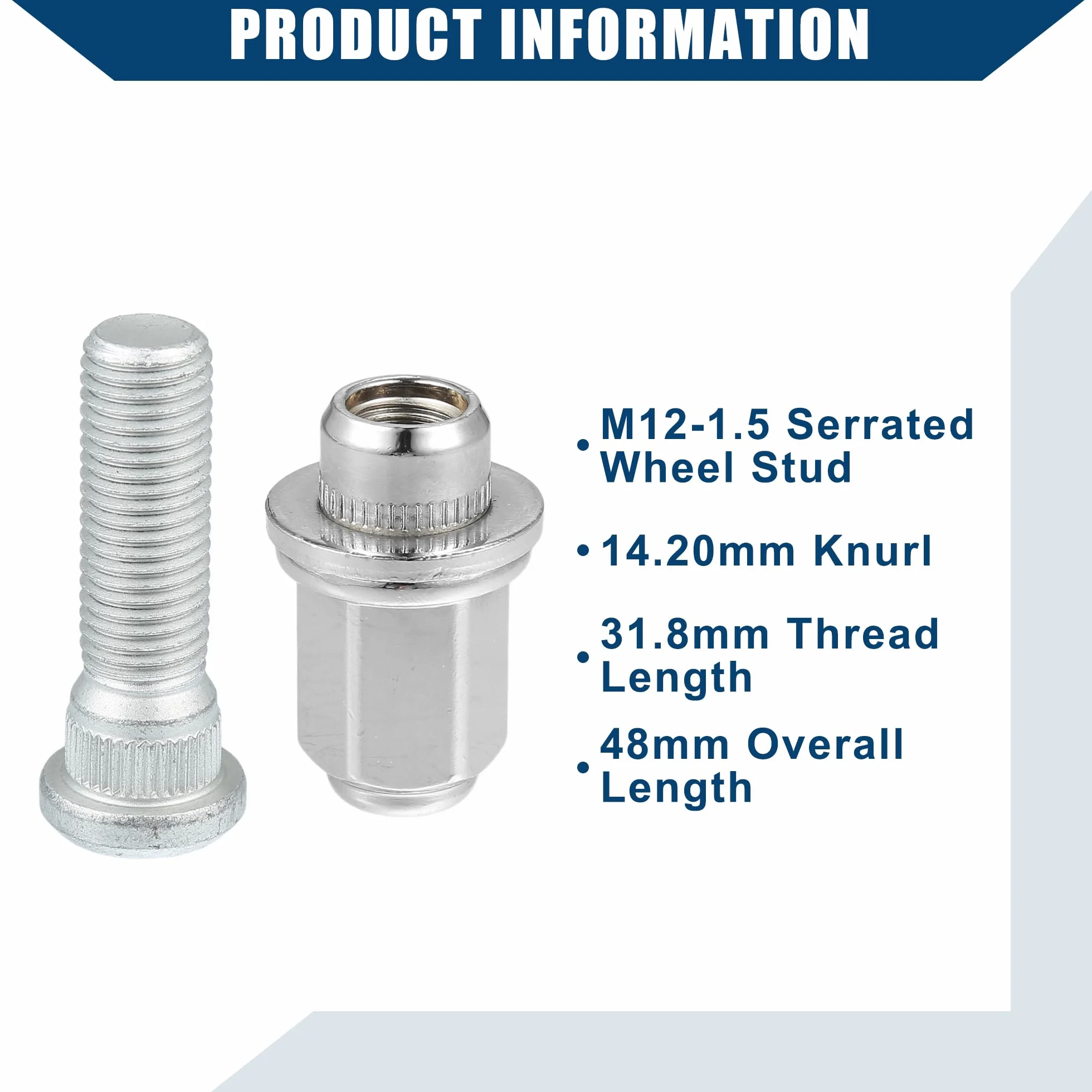 A ABSOPRO Perno De Espárrago De Rueda M12-1.5 No.9094202049 Para Lexus, Para Toyota Y Para Scion