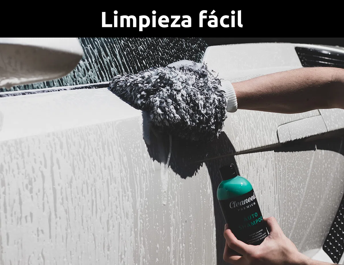 Guante de Lavado Premium - Especialmente Suave con la Pintura Gracias a la Microfibra Extra Suave - Sin residuos - Extra Absorbente - para Coche, Llantas y Moto - Esponja para Coche