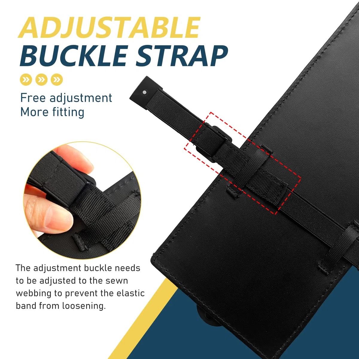UBRAVE Extensor De Parasol para Coche,Antideslumbrante Protector Ventana Coche,Parasol De Coche Ajustable,Antideslumbrante,Anti-UV, Adecuado para Todos Los Coches,1 Pieza - Negro