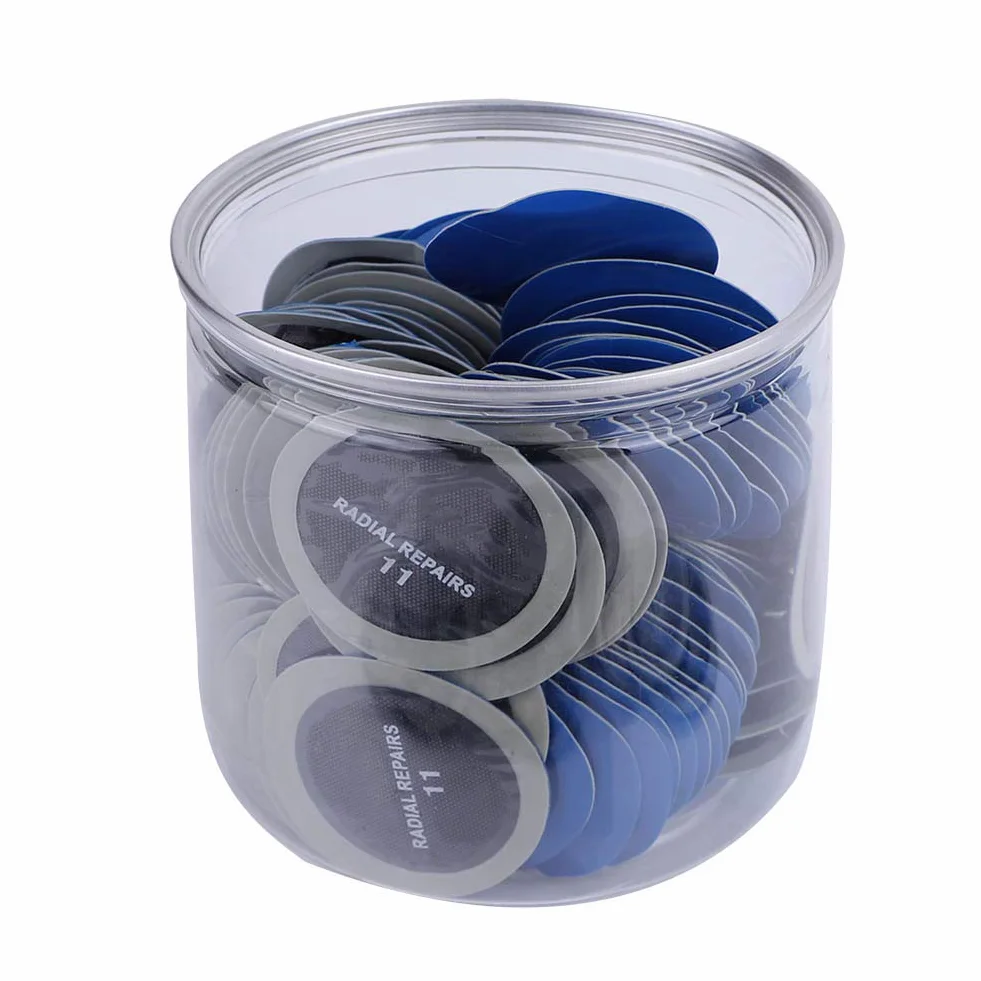 Parche de Reparación de Neumáticos, 120 Piezas de 43 Mm para Coche, Redondo, de Goma Natural, para Reparación de Pinchazos de Neumáticos, Parche Frío, Parches sin Cámara, Parche para Neumáticos
