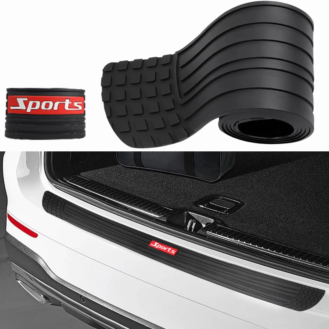 Protector de Parachoques Trasero,Tira Protectora para el Maletero del Coche,Protector Paragolpes Coche de Goma,Protector Universal antiarañazos para el Parachoques del Maletero,para el Coche