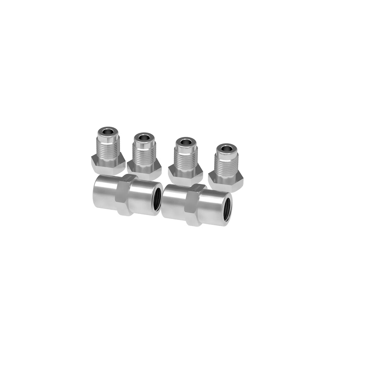 AUPROTEC Cable de freno de 2 m, diámetro de 4,75 mm, acero en el juego + 4 uniones + 2 conectores M10 x 1 DIN 74 234, tubo de freno de acero cobrizado en surtido para reborde F.