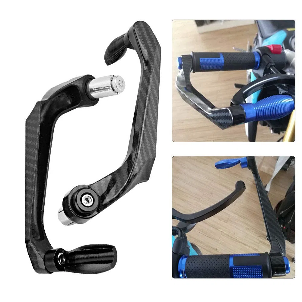Protector Universal de Manillar para Motocicleta, Aleación de Aluminio, Negro, 7/8 Pulgadas, con Freno y Manetas, para Vehículos Eléctricos