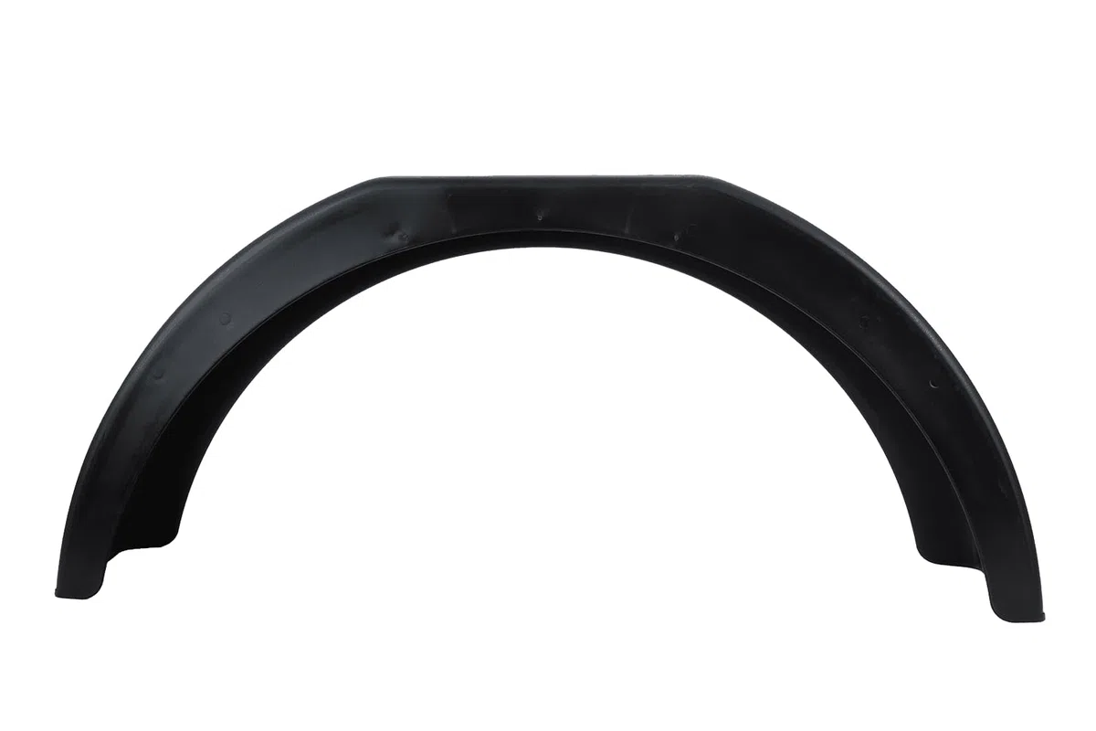 DOMAR Guardabarros Simple para Remolque 13 y 14 Pulgadas Paso de Rueda Plano de plástico 770 x 200 mm Cubierta Protectora antibarro Accesorio carrocería vehículos Ligeros