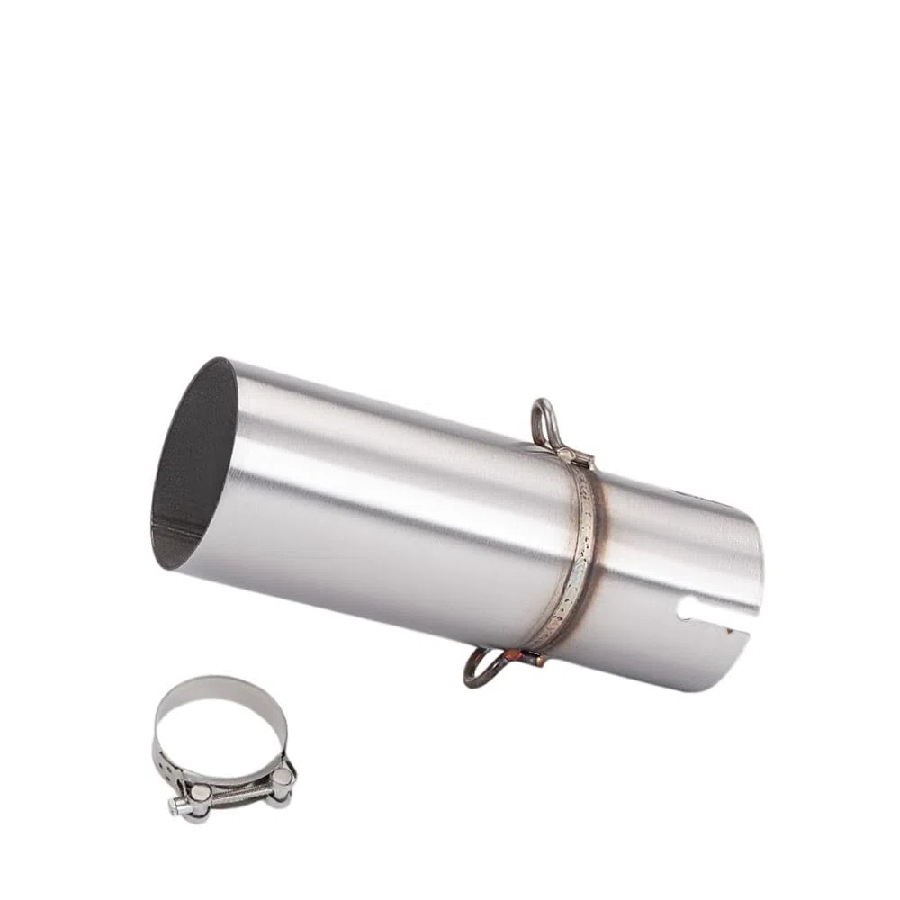 Tubo Silenciador Escape Tubo De Escape Modificado Motocicleta Adecuado Para Adaptador Para 28-45mm, Conexión Medio 51mm, Varios Tamaños S Pequeño