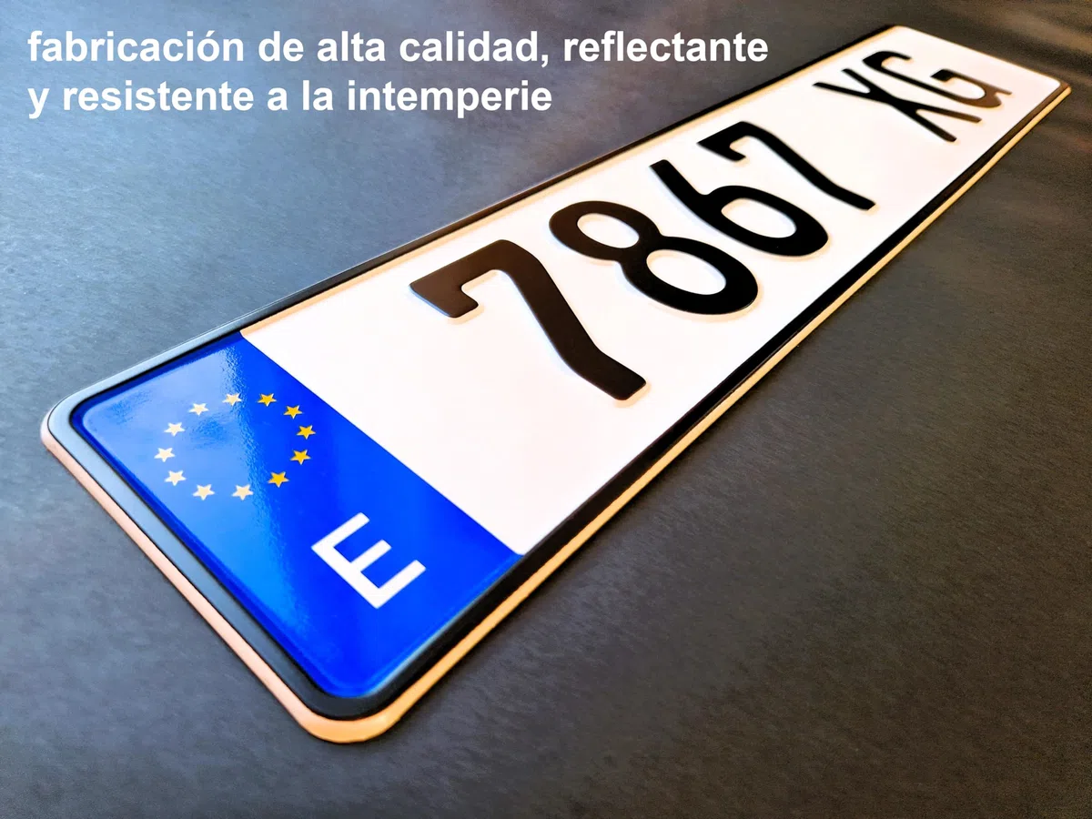 Matrículas de Coche Hechas a su Medida (Matrícula Nero)