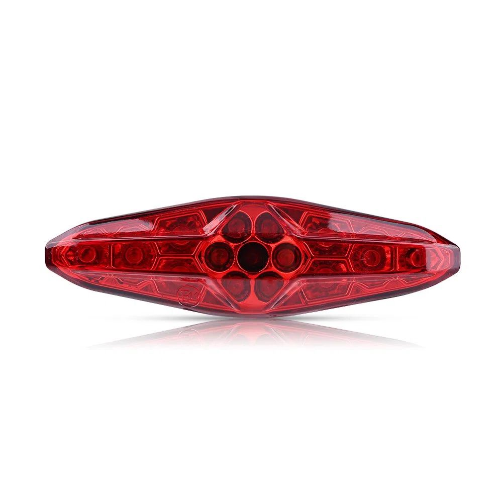 Luces traseras de freno Hlyjoon Luces de freno de la motocicleta Luz de marcha trasera Luz trasera Luz de freno de la motocicleta Luz de freno Luz LED para ATV Dirt Bike 12V 15 LED(rojo)