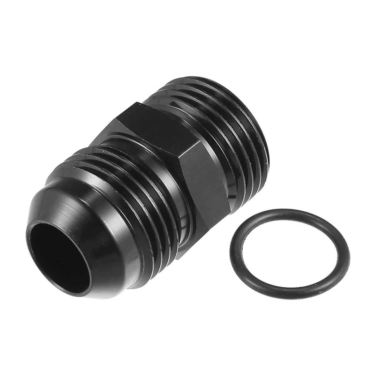 A ABSOPRO AN10 a AN10 Combustible Raíl Adaptador Conector Racor Negro - 4 Uds