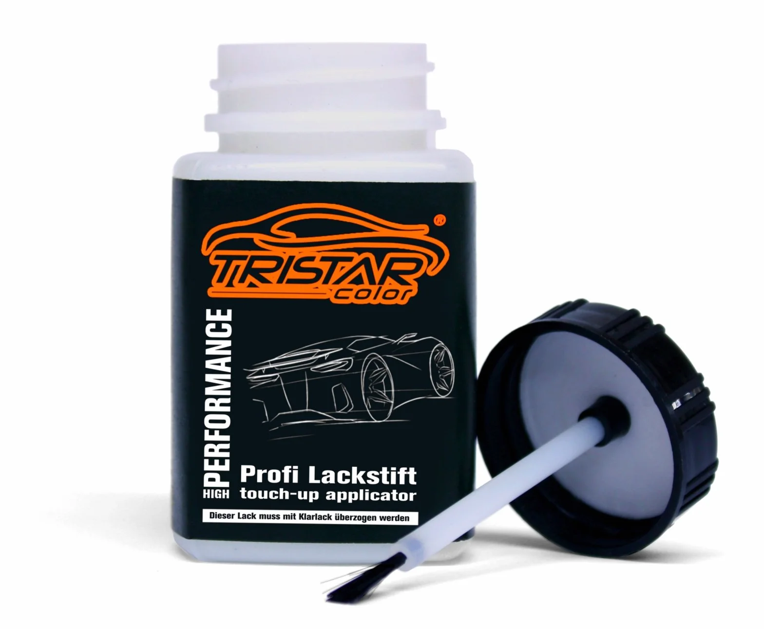 TRISTARcolor Pintura automotriz Set de lápices de retoque para Mazda 46G Machine Grey Metallic Fondo pintura base pintura transparente 50 ml cada uno