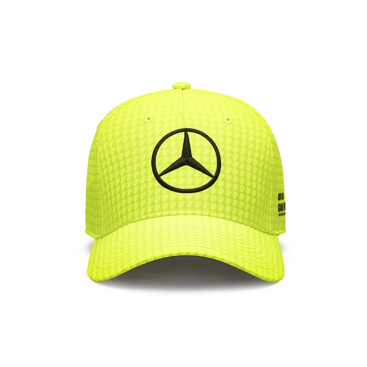 Mercedes AMG Petronas Formula One Team - Gorra Infantil de Lewis Hamilton 2023 - Amarillo neón - Talla única