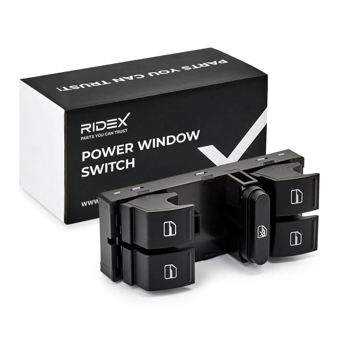 RIDEX 1761S0011 Interruptor de elevalunas eléctrico Compatible con VW Polo V Hatchback 6R1, 6C1