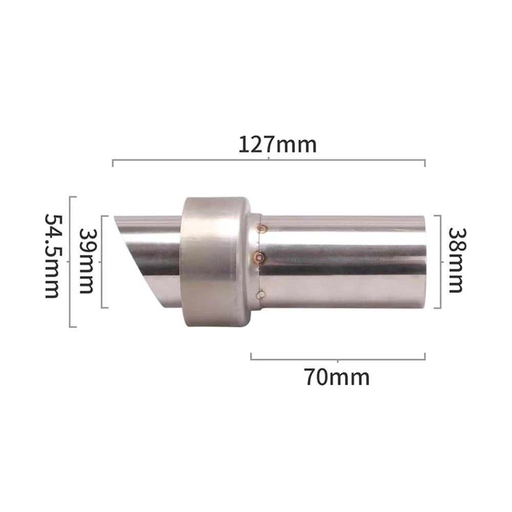Tubo silenciador Escape Silenciador De Escape Universal para Motocicleta De 54,5 Mm, DB Killer, Extraíble, Reduce El Ruido Y Modifica El Sonido.