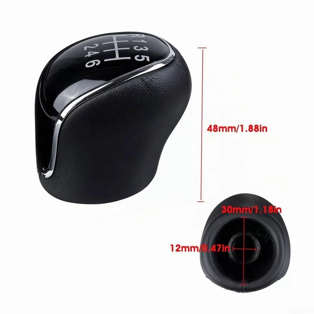 ZYWUOY Pomo de palanca de cambios de 6 velocidades para Ford Mondeo, S-Max, C-Max, Focus