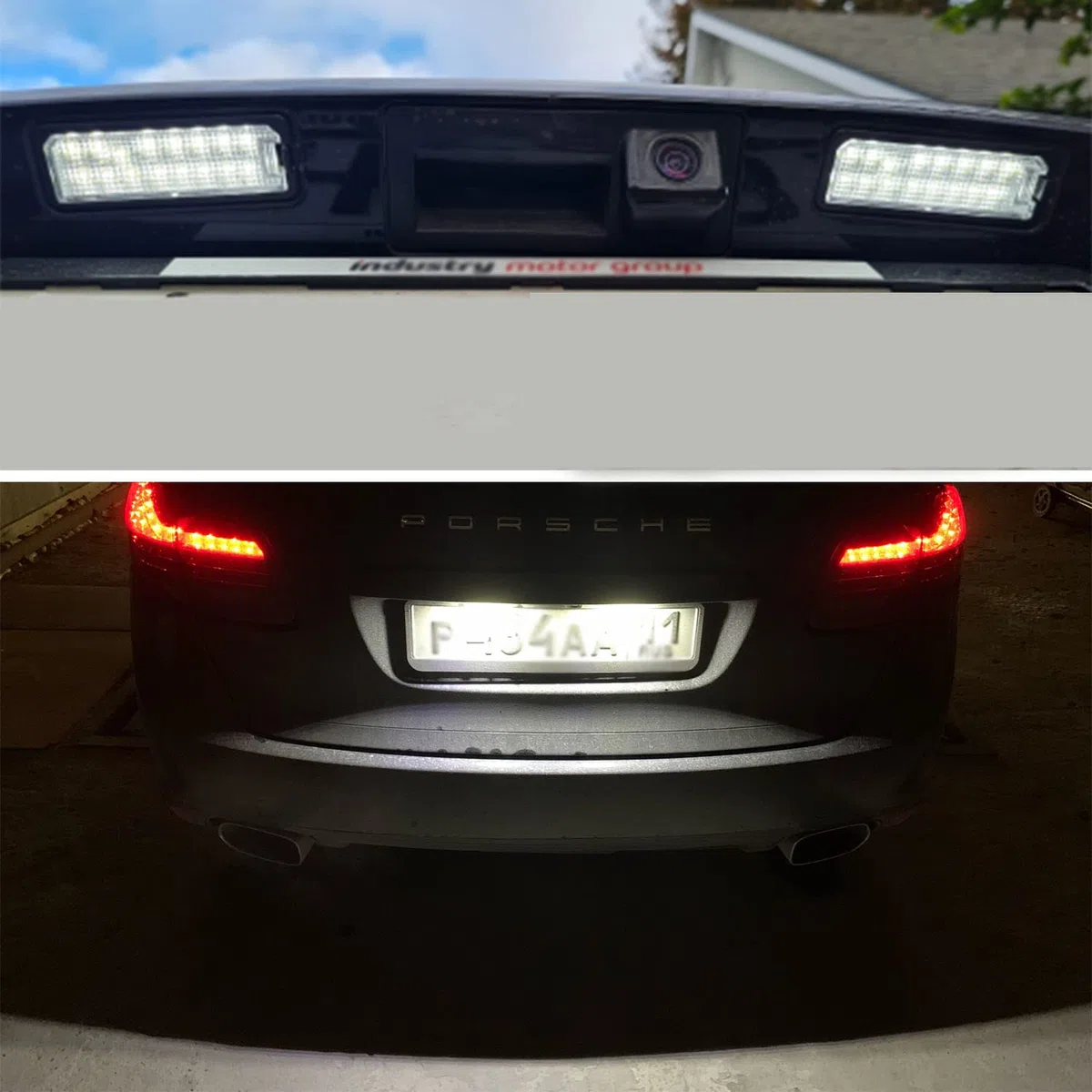 2X luces LED para matrícula para Porsche Cayenne 958 911 Carrera 996 997 Boxster 987 Cayman 987 Canbus sin error lámparas LED traseras para matrícula