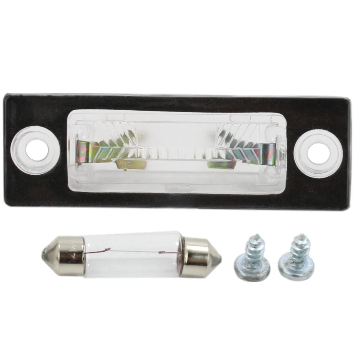2x Lente de Lámpara de Luz para Matrícula Trasera, Bombilla para Volkswagen VW Passat Caddy T5 Transporter Multivan Touran Skoda Superb 3B5943021E 3B5943021 3B5943021A 3B5998026
