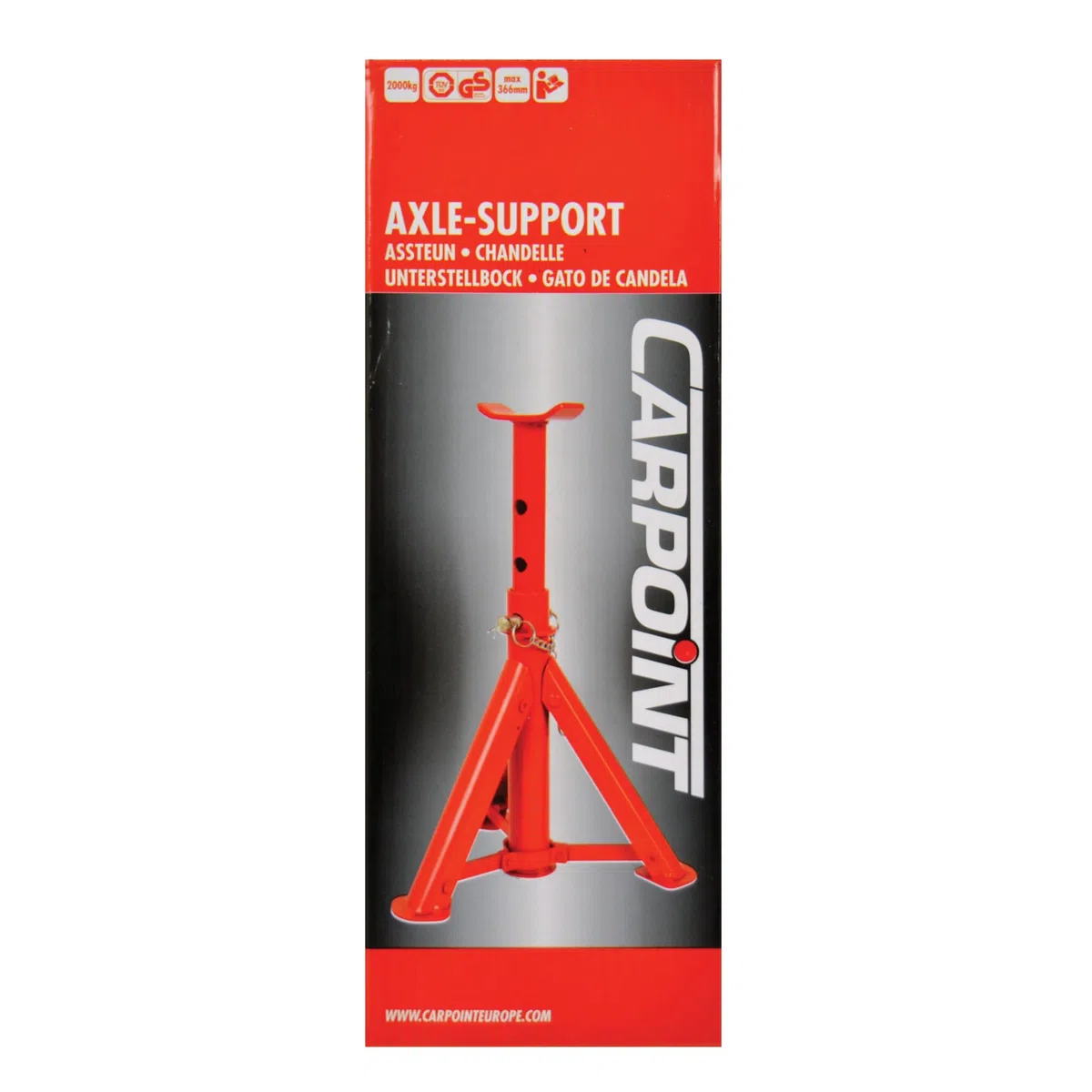 CARPOINT 0624511 Borriqueta Caballete de apoyo Caballete para coche Borriqueta para coche