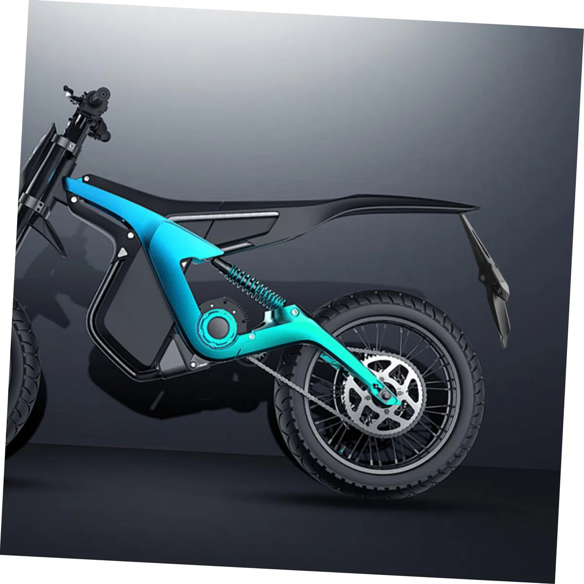 Luxshiny Luz Trasera LED para Motocicleta Off-road Luz de Freno Triangular Negra Resistente y Segura para Conducción Nocturna y Todoterreno