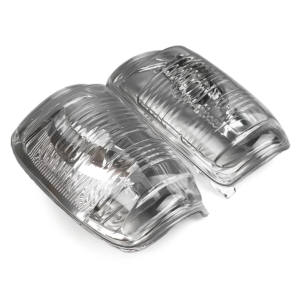 ROBUST - Juego de lentes de luz indicadora de espejo retrovisor transparente izquierdo y derecho para Ford Transit Mk8 2014-2019 BK3113B382AB BK3113B381AB 1847387 1847389