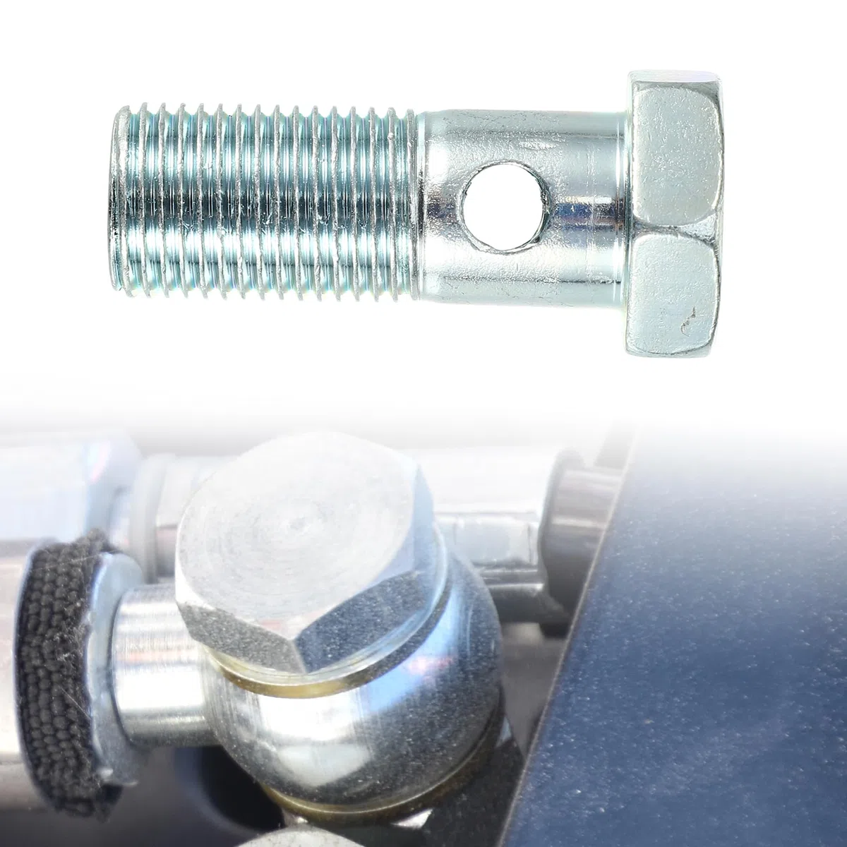 QUARKZMAN 2 Juego Adaptador Universal de Tornillo Banjo para Freno M16 x 1.5