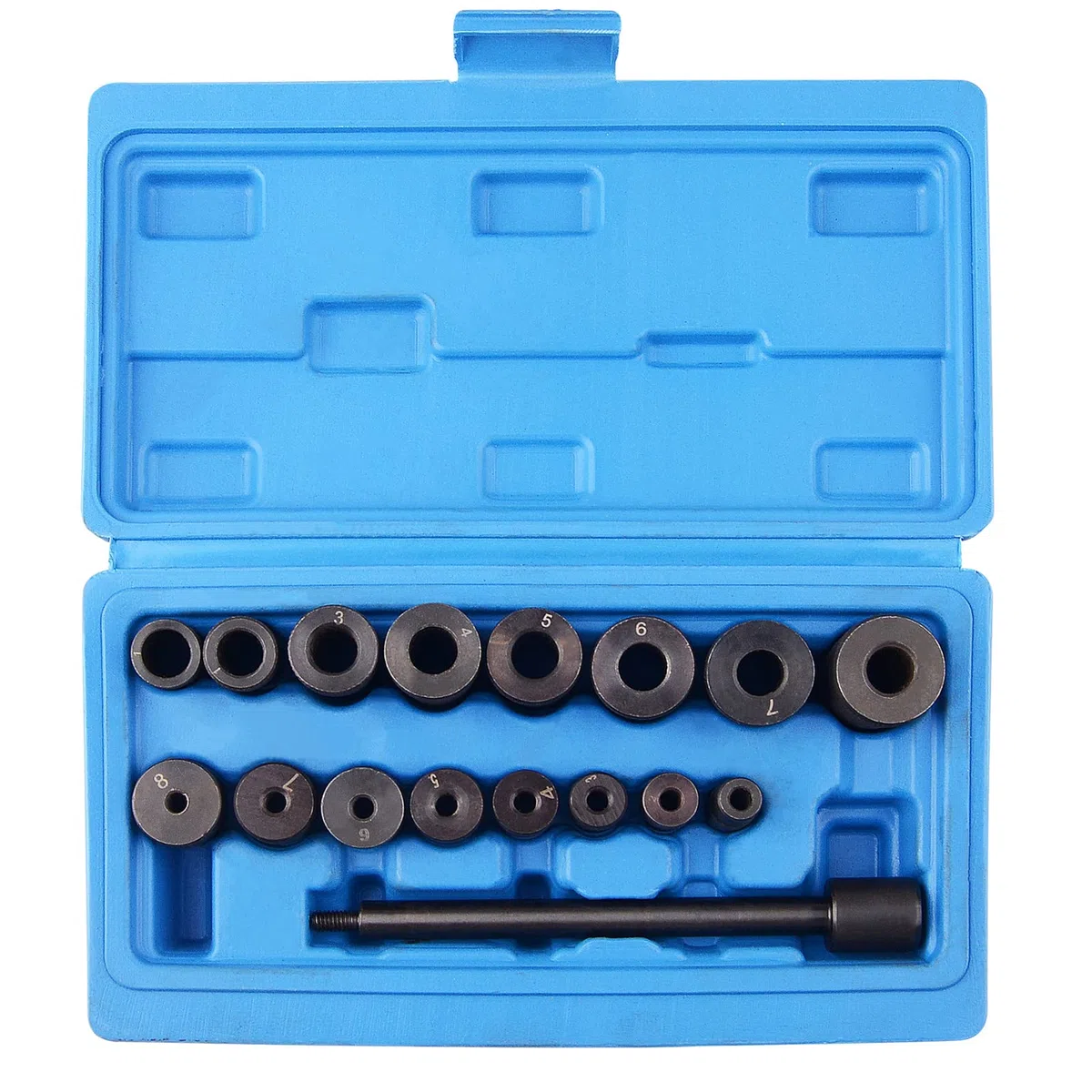 DAYUAN Kit universal de herramientas de alineación de embrague de 17 piezas, herramienta de transmisión de rodamiento de mano