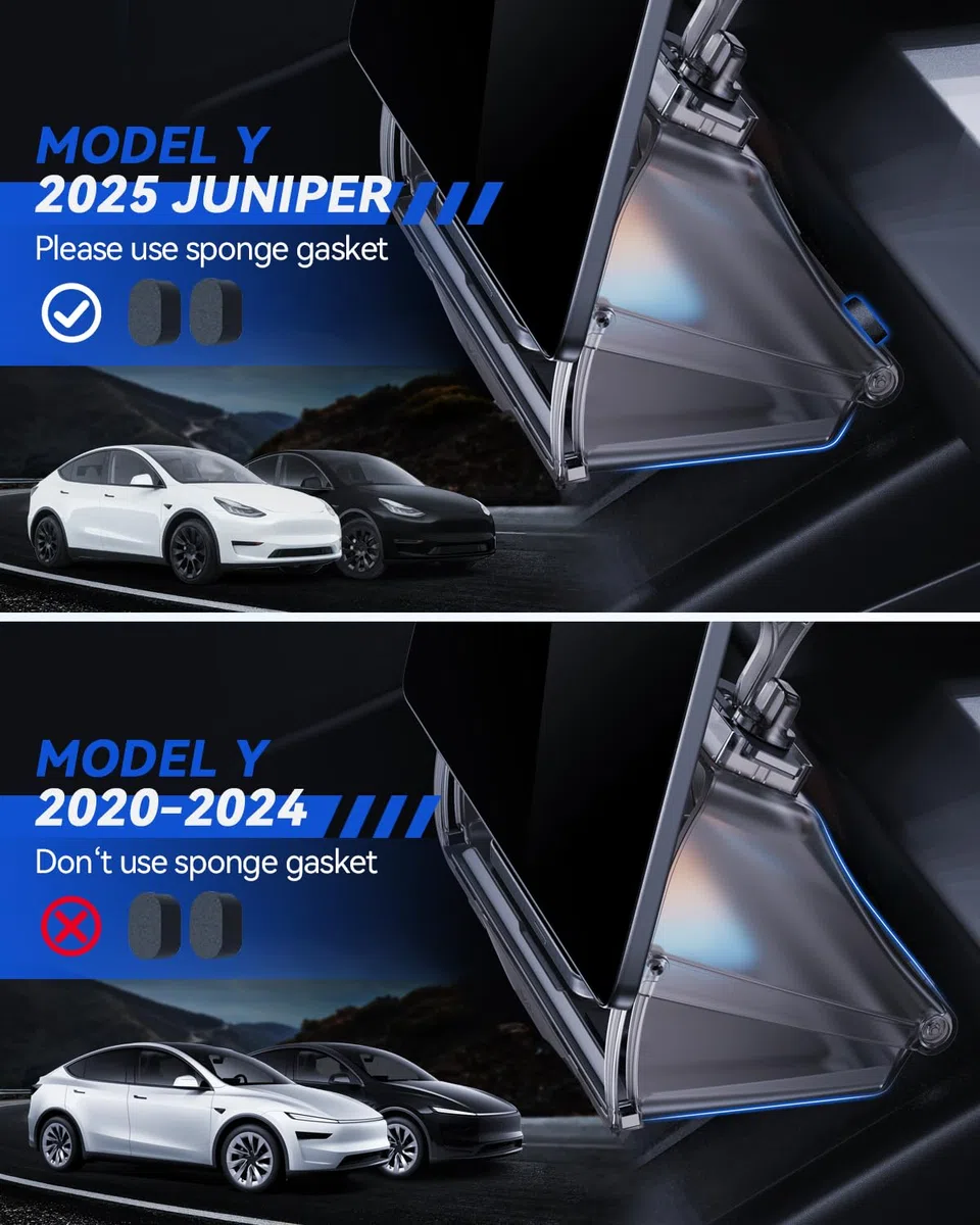Organizador debajo de la pantalla para Tesla Model Y 2020-2026 Caja de almacenamiento de mesa pequeña detrás de la pantalla Tesla Model Y Juniper Accesorios