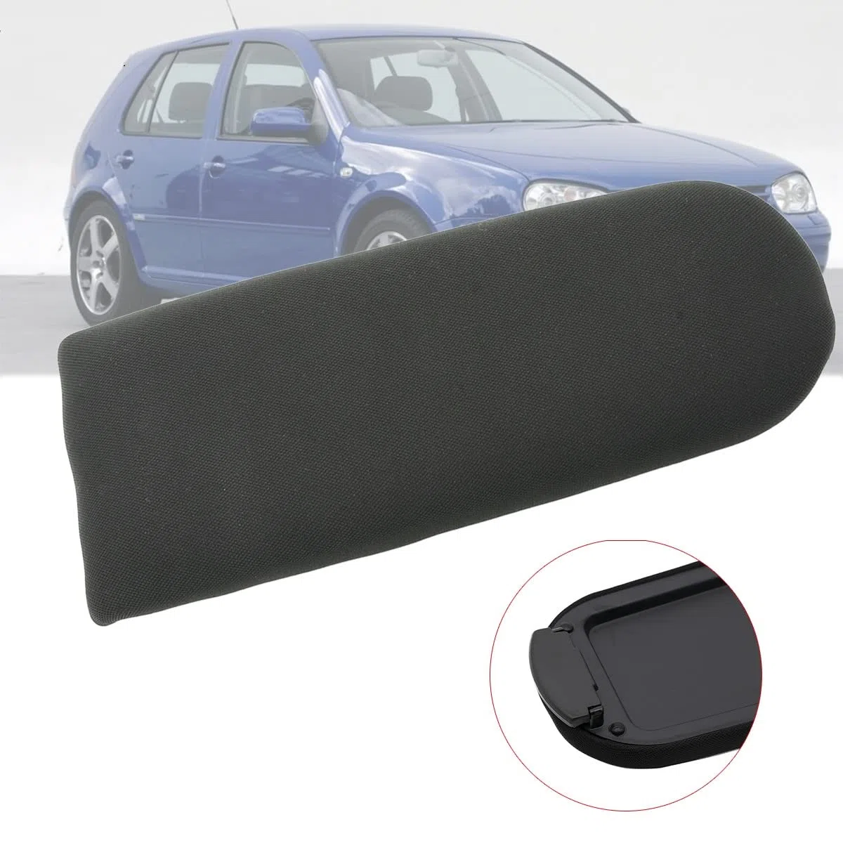 NICOLIE Cubierta De Reposabrazos De Consola Central Cubierta De Reposabrazos De Tela Suave Compatible con VW Golf 4 Mk4 Bora Beetle Polo 6R 9N 9N3