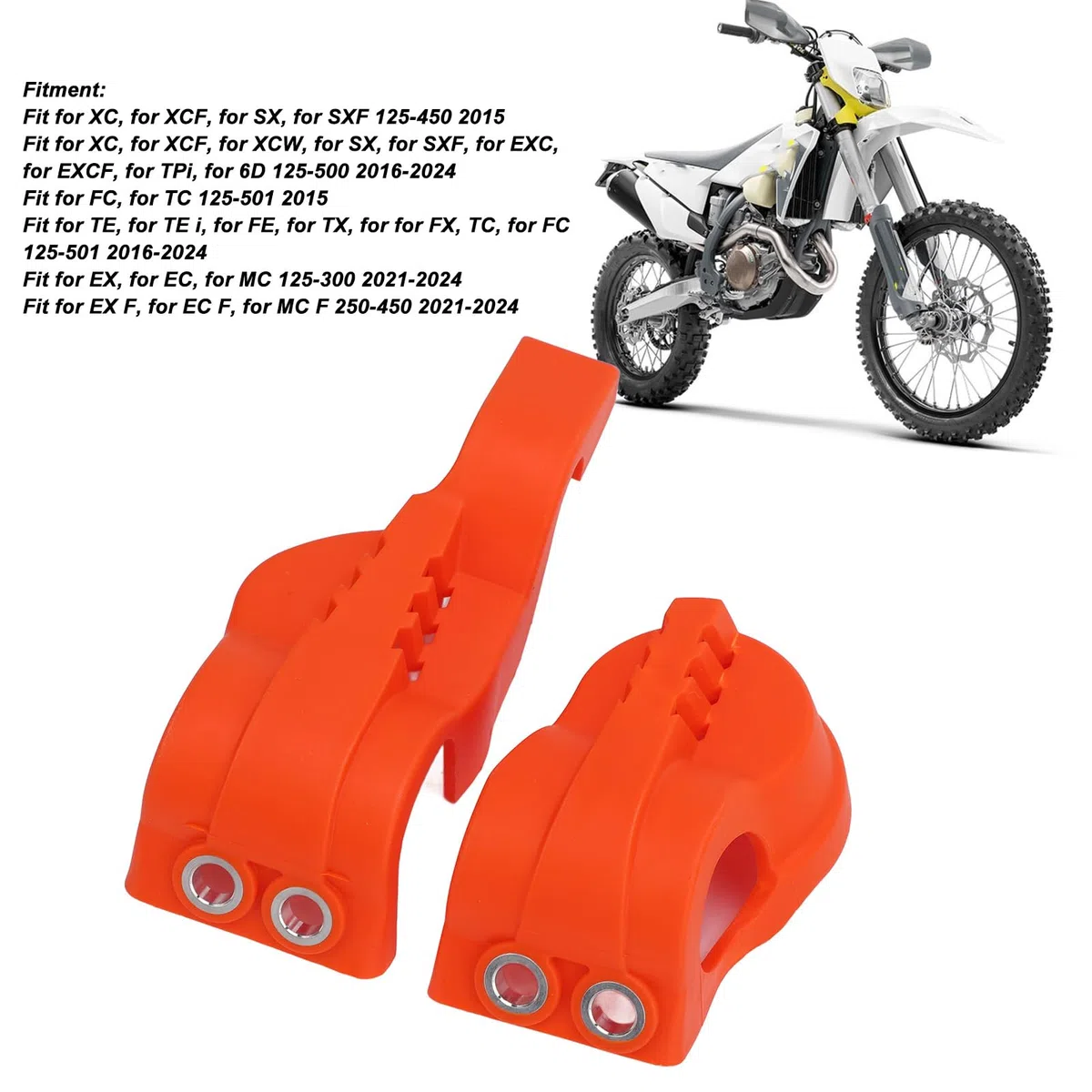 VOBOR 2 Piezas Cubierta de Zapato de Horquilla Delantera de Motocicleta, Cubierta de Horquilla Polainas Botas Protector Inferior de Pie de Horquilla Inferior para XC XCF SX SXF
