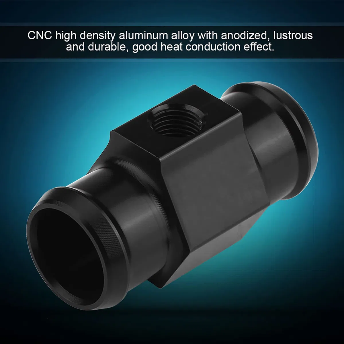 KIMISS Adaptador para sensor de temperatura de agua, para moto, junta de 22mm, conexión para manguera, compatible para termómetro y manómetro