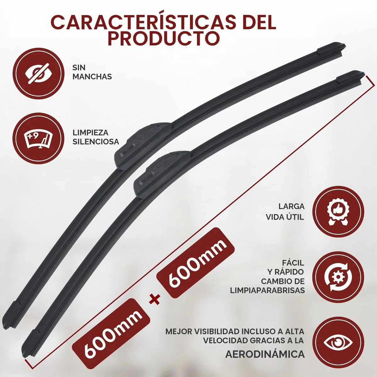 Recambo Limpiaparabrisas delantero y trasero compatible con Opel Meriva A | año de fabricación 2003 2010 (juego de 3: 600 mm/600 mm/400 mm)