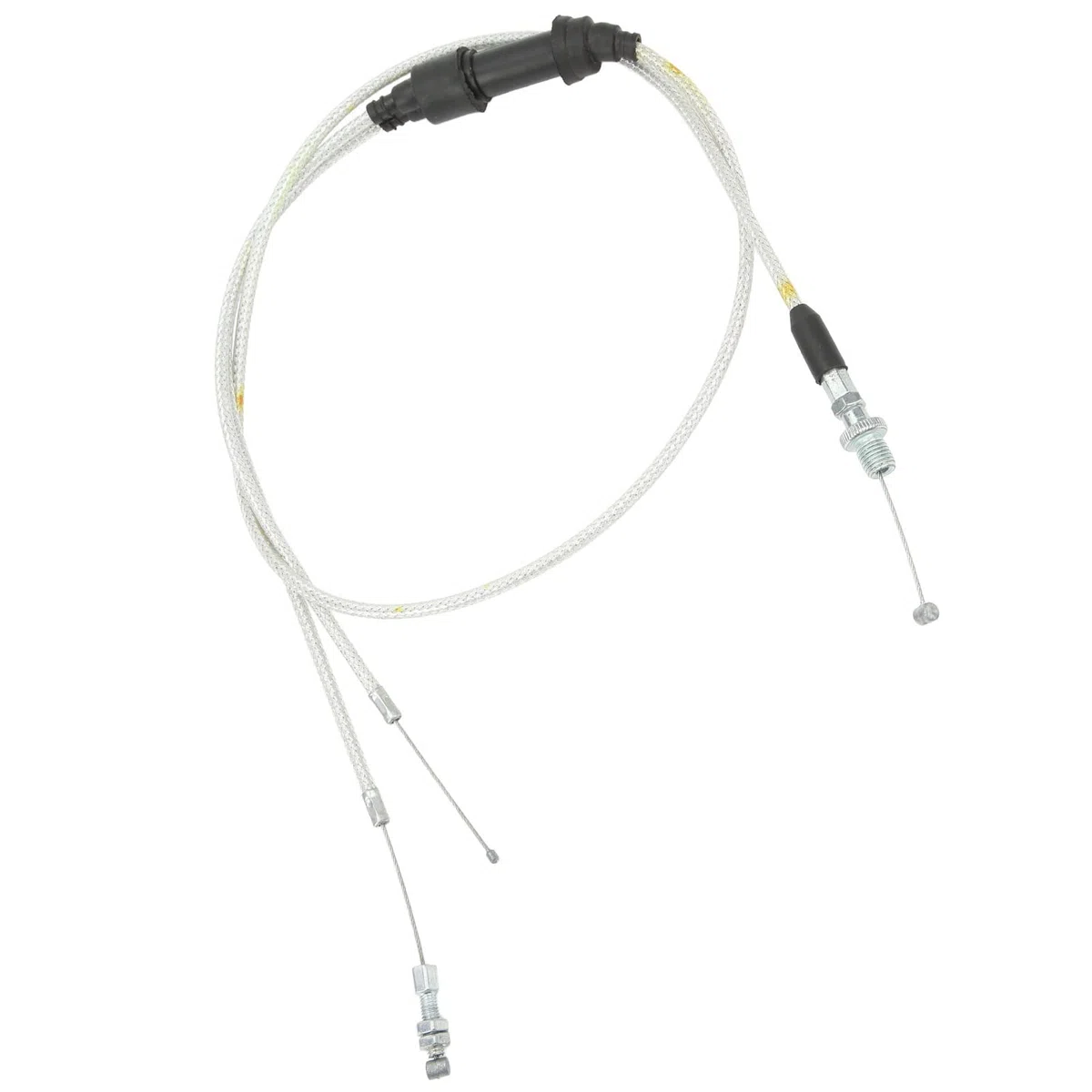Qiilu Cable de Acelerador Doble de Motocicleta para CG150CC 200CC 250CC Motor ABS Metal Reemplazo de Cable de Acelerador de Motocicleta