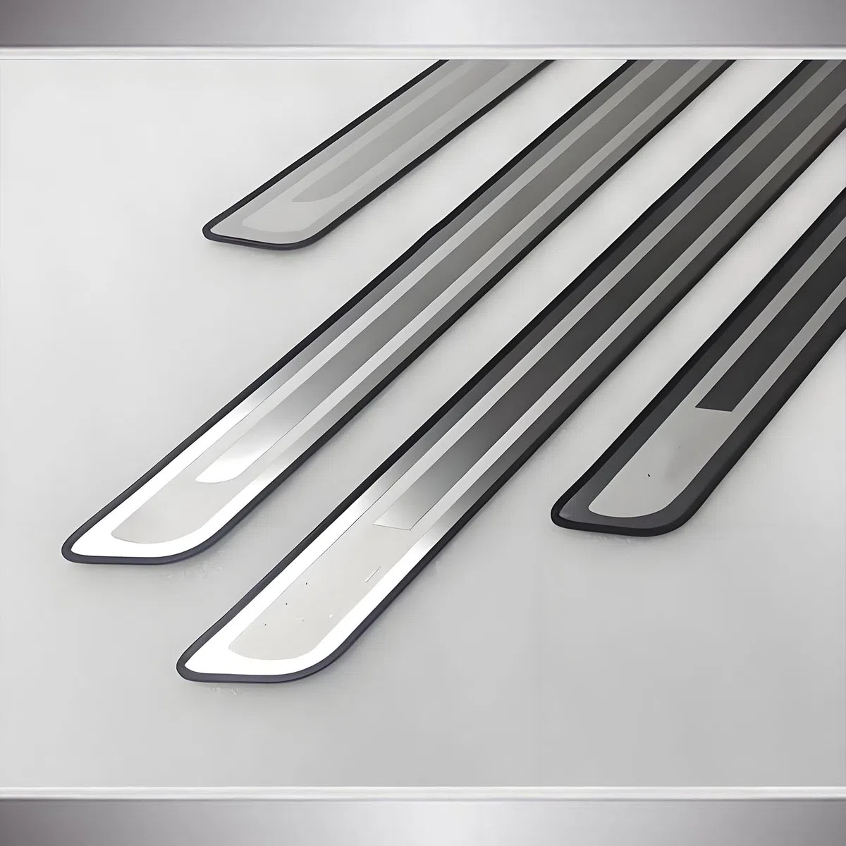 4 Piezas Protective de Umbral de Puerta de Coche para BMW X3 (G45) 2024 2025, Material de Acero Inoxidable Decoración para Estribos,Silver