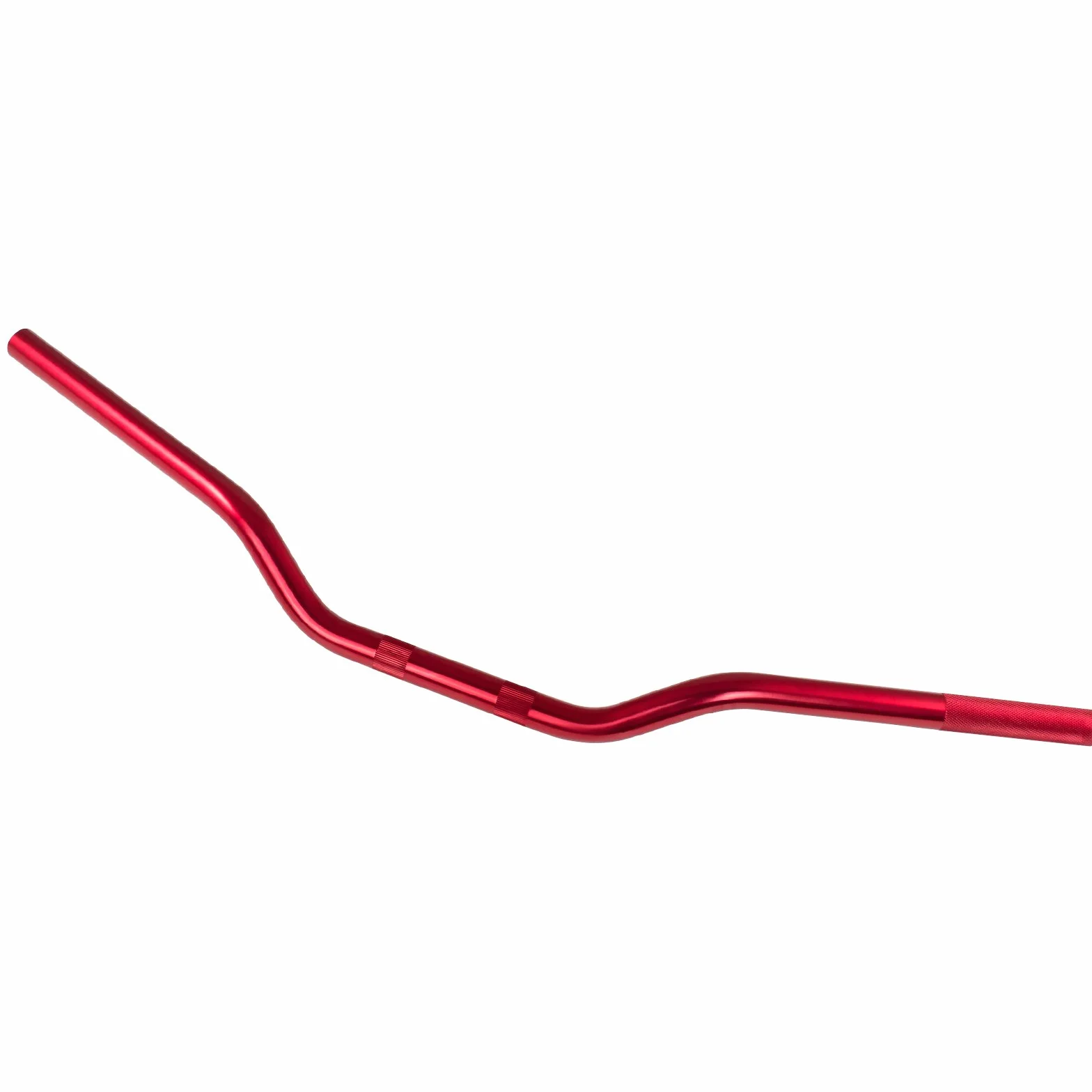 Manillares de moto personalizados aluminio diámetro 22 mm retorcido colores sonic-moto rojo