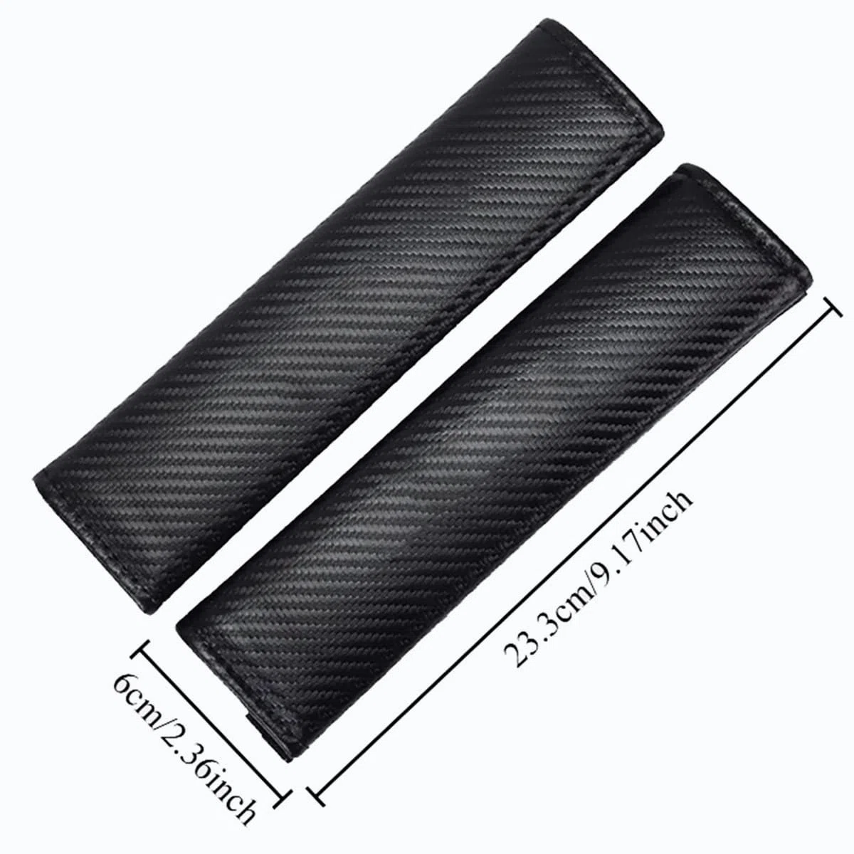 2 Piezas De Almohadillas Para Cinturón De Seguridad De Coche Para Honda HR-V HRV HR V Fundas De Fibra De Carbono Almohadillas De Hombro Accesorios Interiores Suaves Y Cómodos (Rojo)