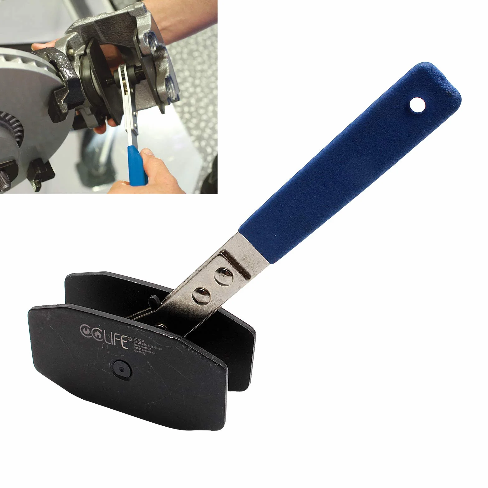 CCLIFE Pinza Freno Coche Herramienta Pistones Freno con Trinquete Función Pinzas Freno