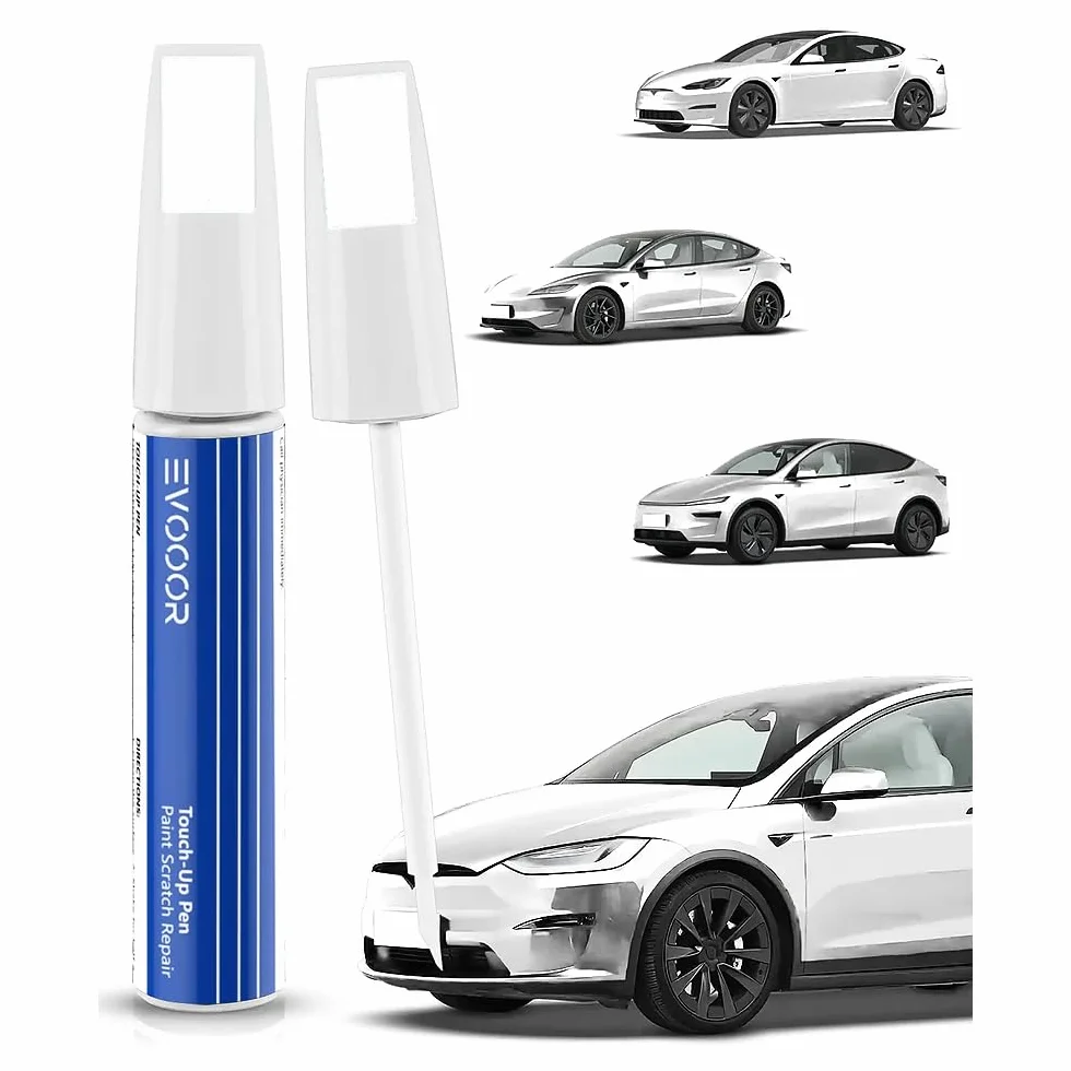 (PPSW Pearl White retoque de pintura de automóviles, reparación de arañazos para Tesla Model 3/Y/S/X, Solución de reparación rápida y fácil