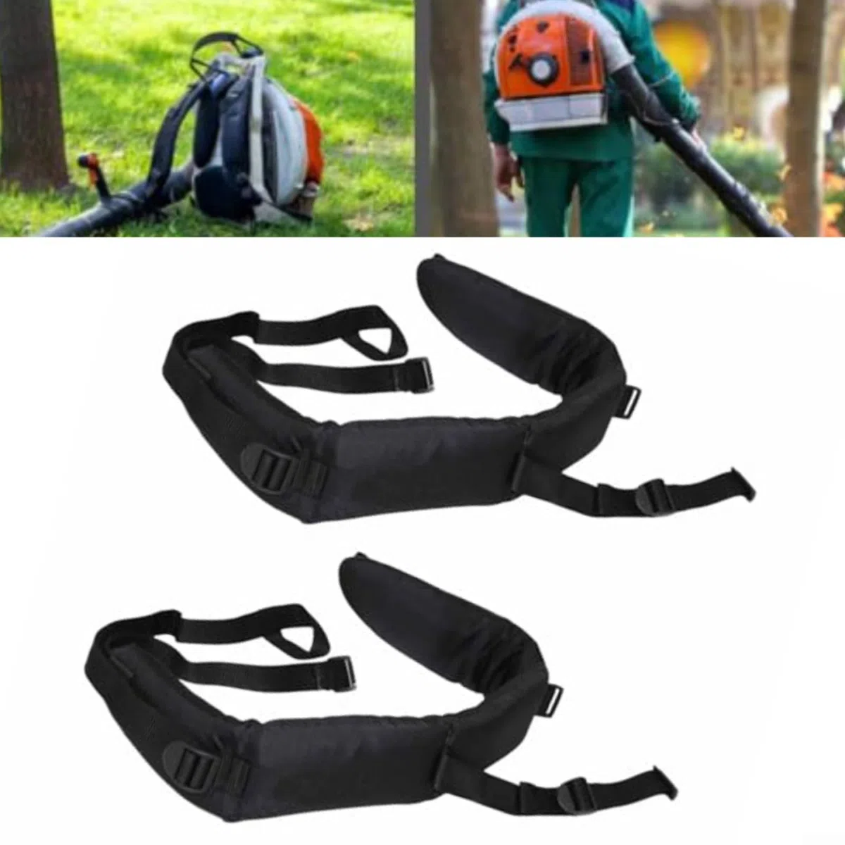 Correa de hombro para soplador de repuesto BR500 BR550 BR600 BR700 mochila para sopladores de hojas, para piezas OEM 4282-710-9020 y 4282-710-9030, paquete de 2