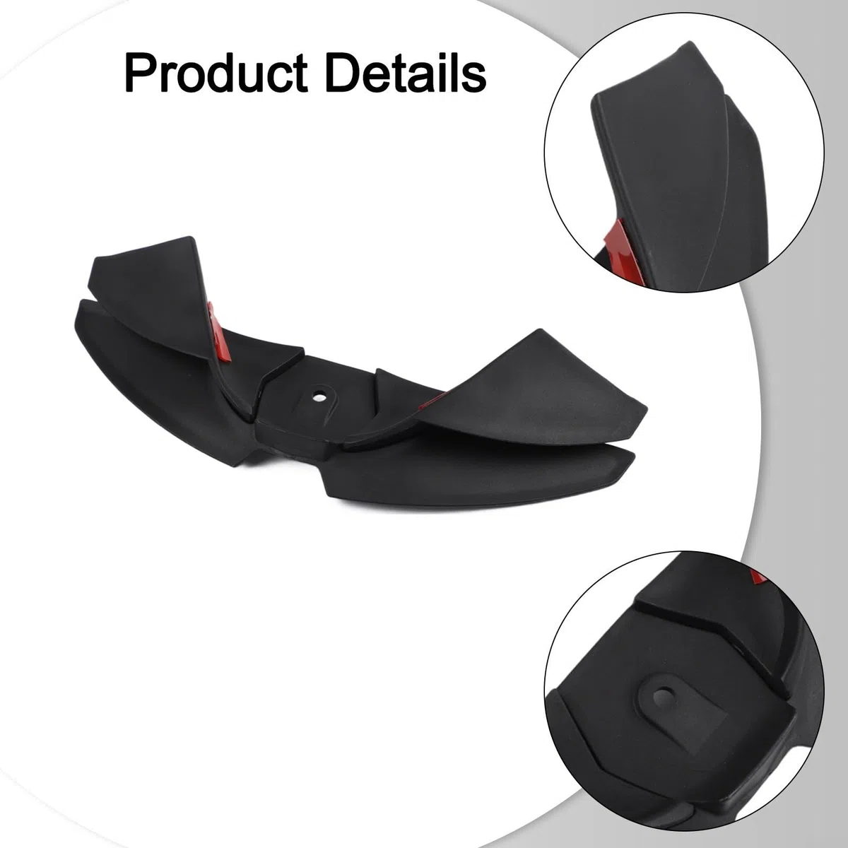 Kit de alerón delantero aerodinámico, para Yamaha MT-07 2024-2025, alerón delantero aerodinámico con aletas de baja carga descendente (negro)