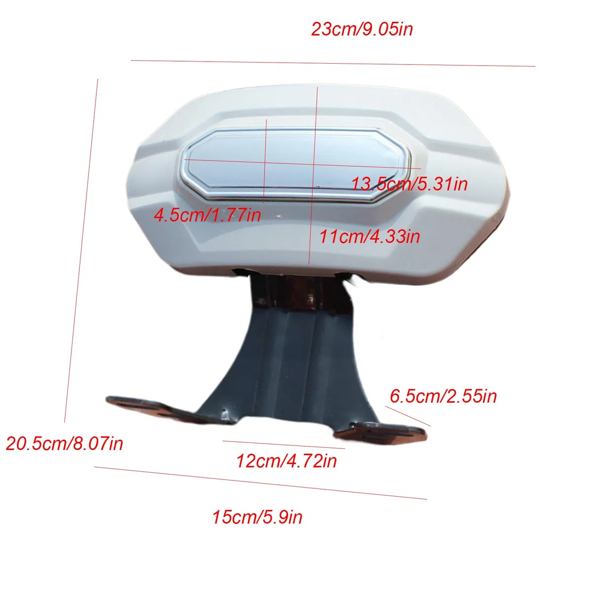Almohadilla del Respaldo de la Motocicleta, Respaldo Street Glide, Cómodo soporte para el conductor, trasero desmontable para bicicleta eléctrica, accesorios de deslizamiento de