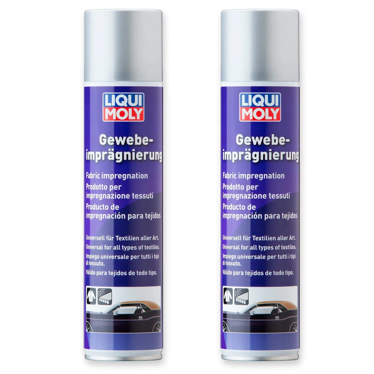 Liqui Moly 1594 - Spray impermeabilizante para tejidos (2 unidades, 400 ml)