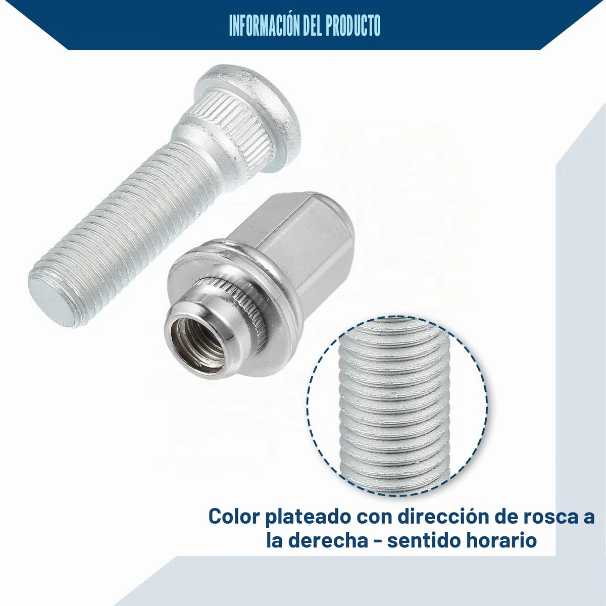 A ABSOPRO Perno De Espárrago De Rueda M12-1.5 No.9094202049 Para Lexus, Para Toyota Y Para Scion