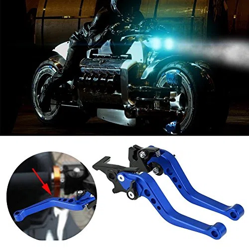 Elerose 22 mm 7/8 "aluminio CNC embrague de freno de tambor universal de motocicleta CNC 7/8 "(azul)