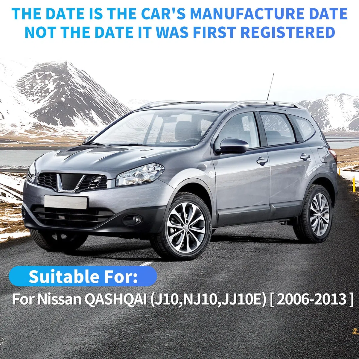 Mingke Cristal Espejo Retrovisor Izquierdo para Nissan QASHQAI (J10,NJ10,JJ10E) 2006-2013 Retrovisor Exterior Calefactable Ajustable