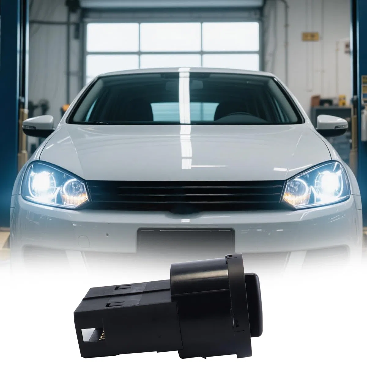 Interruptor de faros 1C0941531A, módulo de botón de control de luces antiniebla, compatible con VW T5 Transporter 2003-2009