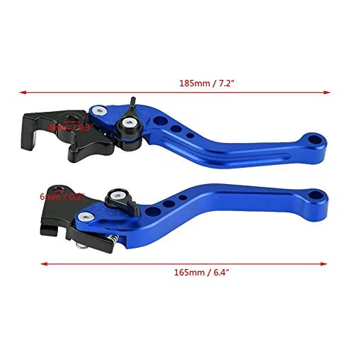 Elerose 22 mm 7/8 "aluminio CNC embrague de freno de tambor universal de motocicleta CNC 7/8 "(azul)